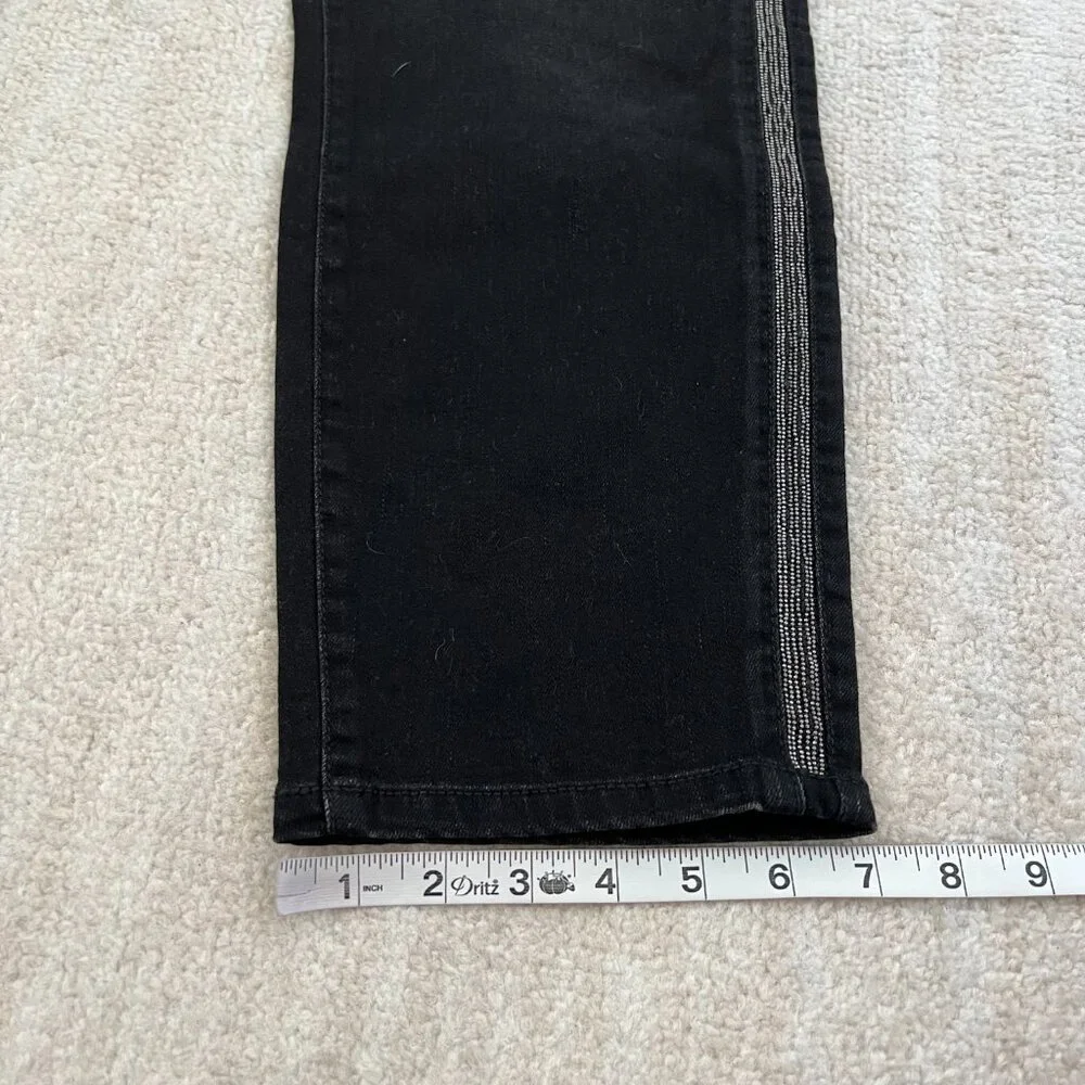 NWT Ava & Viv Super Stretch Jeggings Skinny Jeans 20W Black Boho - Picture 6 of 11